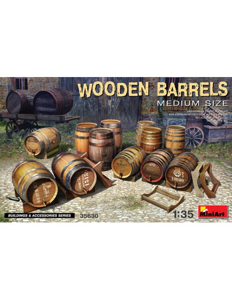 Wooden Barrels Medium Size