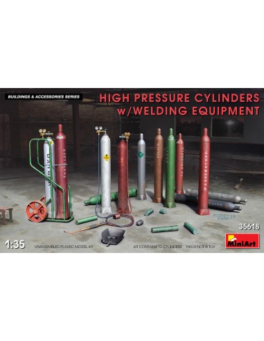 High Pressure Cylinders w/welding equipment
