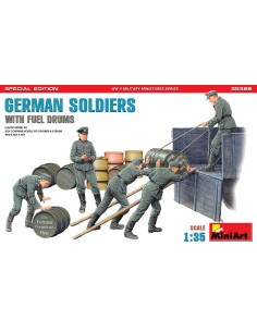 German Soldiers With Fuel Drums - Special Edition
