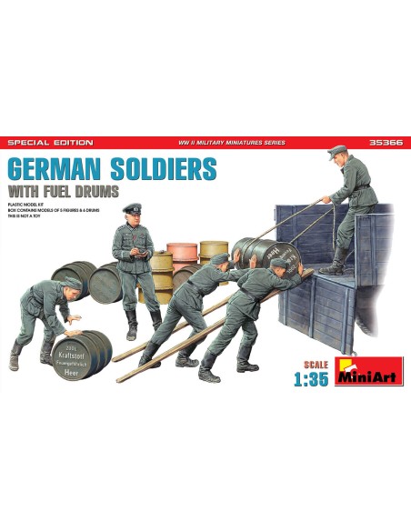 German Soldiers With Fuel Drums - Special Edition