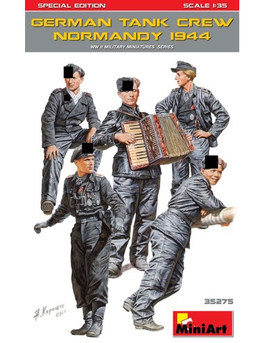 German tank crew normandy 1944 WWII Military...