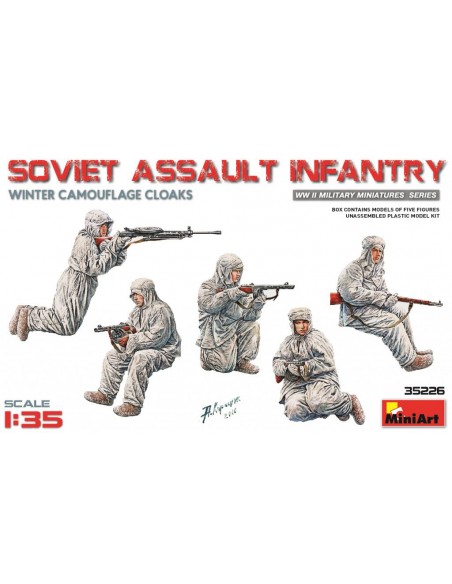 SOVIET ASSAULT INFANTRY (WINTER CAMOUFLAGE CLOAKS) LEER DECRIPCION
