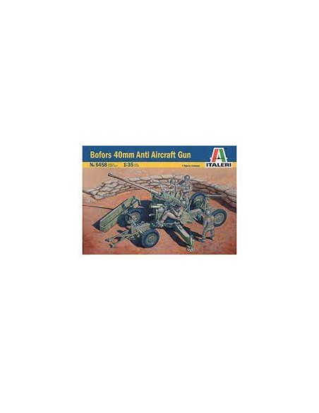 Bofors 40mm Anti Aircraft Gun 4 figures included