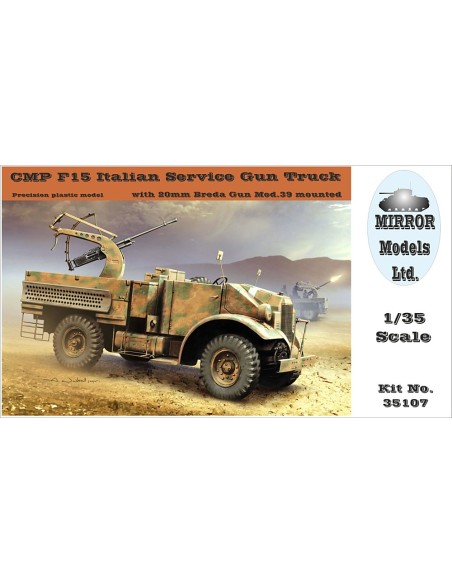 CMP F15 Italian Service Gun Truck with 20mm Breda Gun Mod.39 mounted