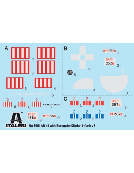 Autoblinda AB 41 with Bersaglieri El Alamein