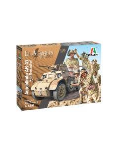Autoblinda AB 41 with Bersaglieri El Alamein