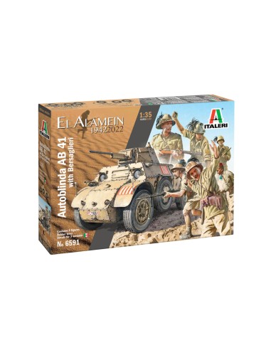 Autoblinda AB 41 with Bersaglieri El Alamein