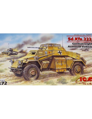 Sd.Kfz.222 German WW2 Light Armored Vehicle