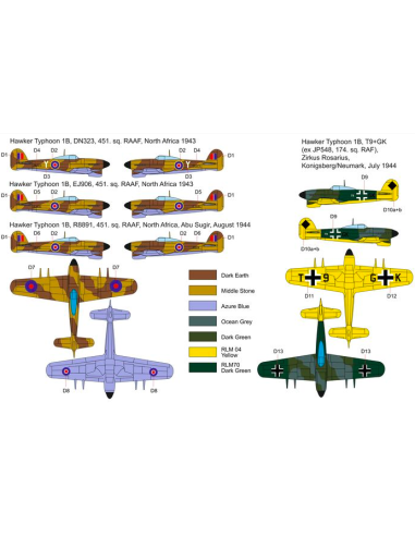 Typhoon Mk Ib Car Doors-Desert and Luftwaffe...