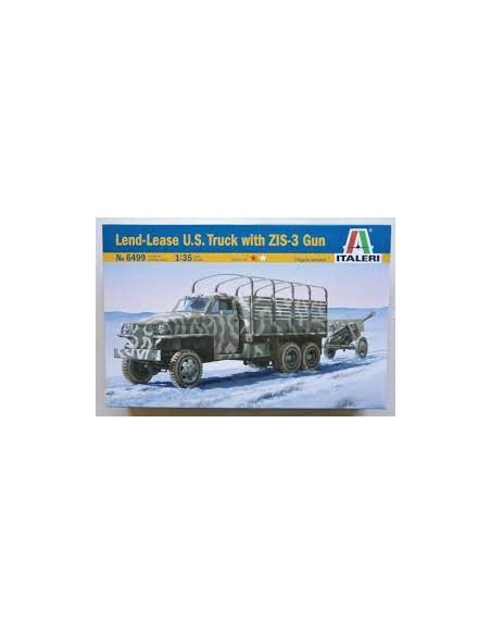 Lend-Lease U.S. truck with ZIS 3 Gun