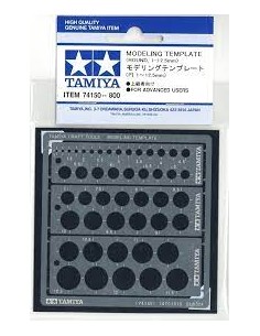 PLANTILLA FOTOGRABADO REDONDA, 1-12,5 MM