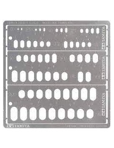 PLANTILLA FOTOGRABADO RECTÁNGULOS REDONDEADOS, 1-6 MM 2