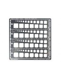 PLANTILLA FOTOGRABADO CUADRADA, 1-10 MM 2