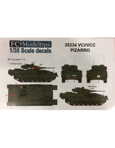 CALCAS VCI PIZARRO EN ESPAÑA 1/35