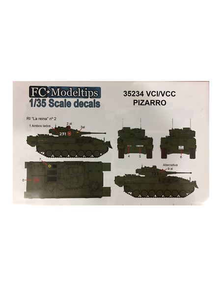 CALCAS VCI PIZARRO EN ESPAÑA 1/35