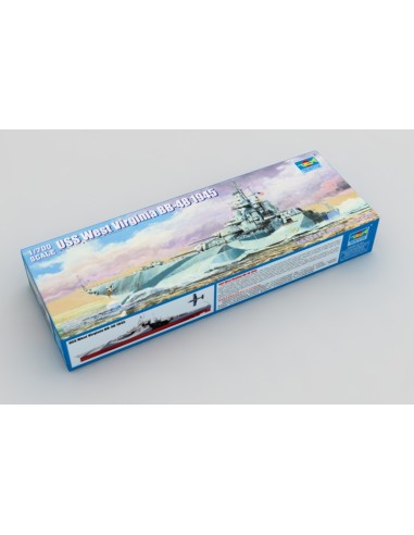 USS West Virginia BB-48 1945