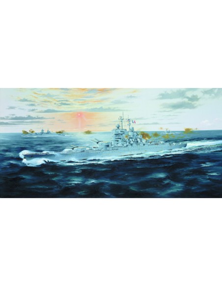 French Battleship Jean Bart 1950