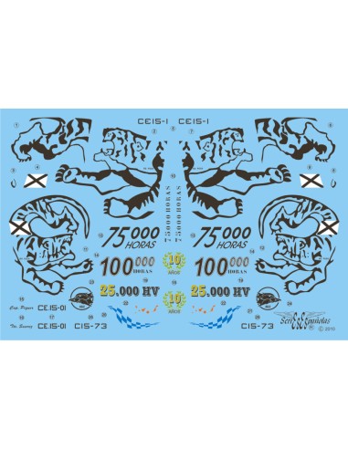 CALCAS EF-18-B/A CONMEMORATIVOS ALA 15/46 1/48