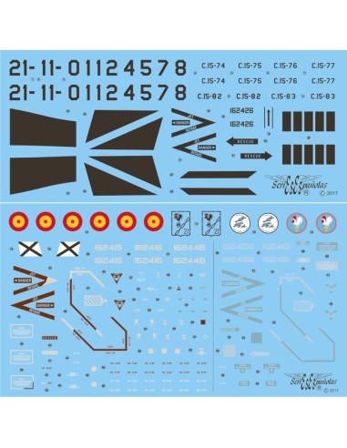 CALCAS SPANISH AGGRESSORS / EF-18 A HORNET  1/32