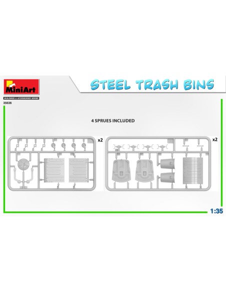 Steel Trash Bins