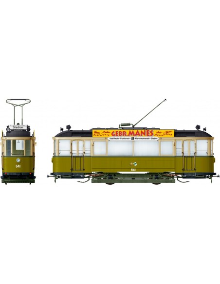 European Tramcar - Straßenbahn-Triebwagen 641 w/crew & passengers