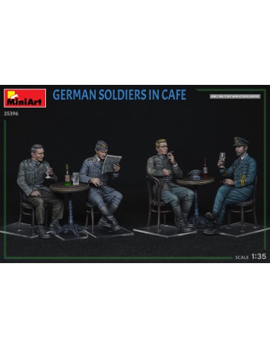 German Soldiers In Cafe