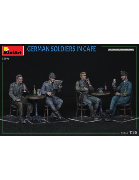German Soldiers In Cafe