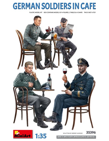 German Soldiers In Cafe