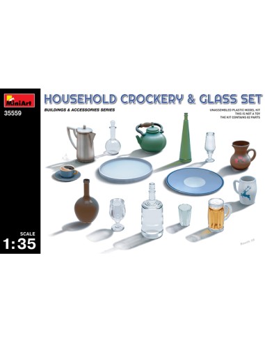 Household Crockery & Glass Set