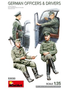 German WWII Officers & Drivers