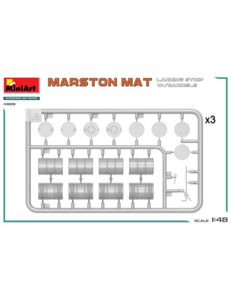 Marston Mat Landing Strip With Barrels