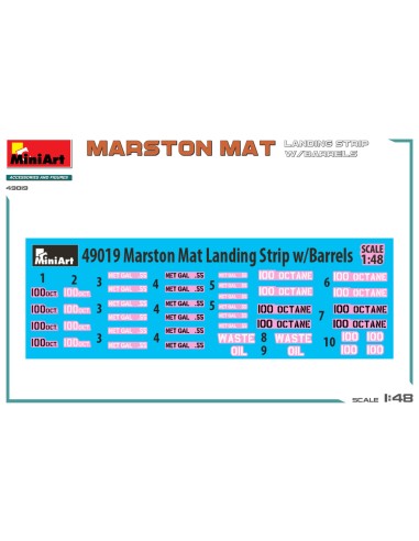 Marston Mat Landing Strip With Barrels