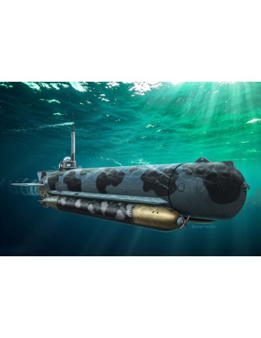 German Midget Submarine Type Molch, leer...