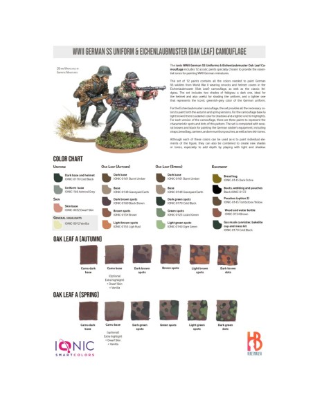 Uniformes de la Waffen-SS y camuflaje Eichenlaubmuster (hoja de roble)