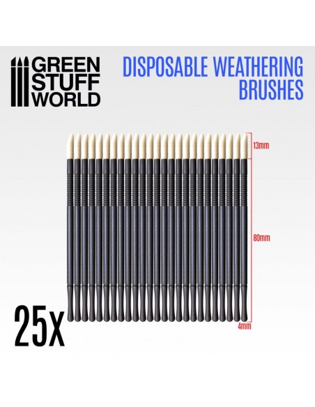 PINCELES WEATHERING DESECHABLES