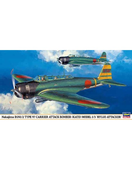Nakajima B5N1/2 Type 97 Carrier Attack Bomber (Kate) Model 1 / 3 Ryujo Attacker