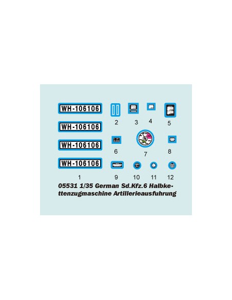 German Sd.Kfz. 6 Halbkettenzugmaschine Artillerie Ausführung