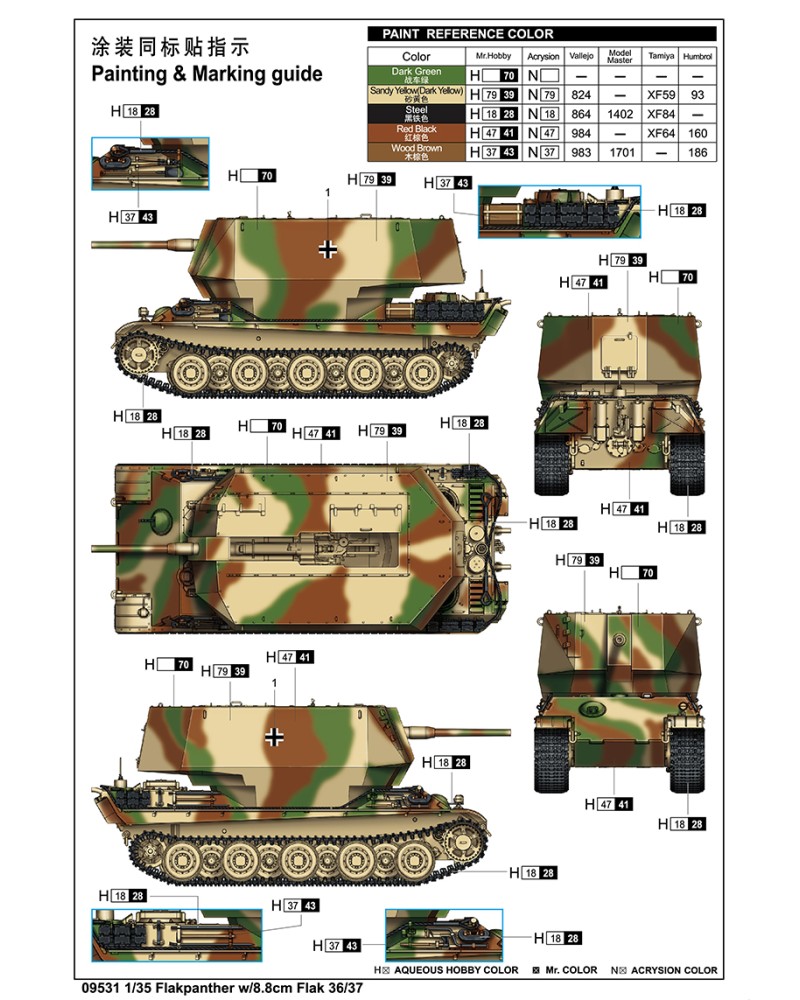 Flakpanther z 8,8cm Flak 36/37