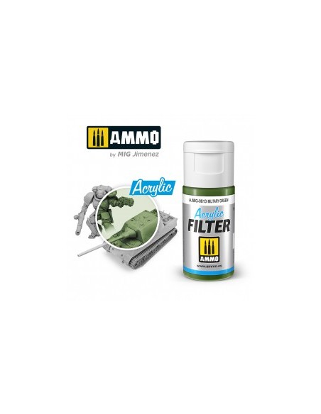 FILTRO ACRÍLICO VERDE MILITAR