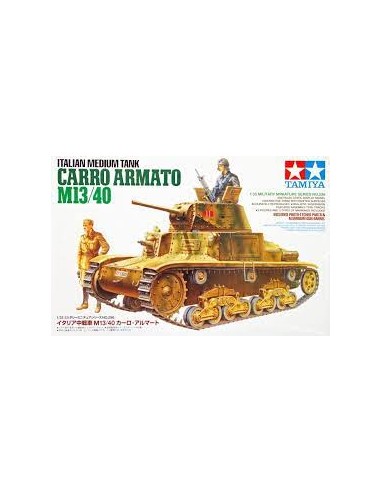 ITALIAN MEDIUN TANK CARRO ARMATO M13/40 INCLUIDP FOTOGRABADOS Y CAÑON METAL