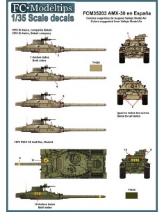 CALCAS AMX-30 EN ESPAÑA 1/35