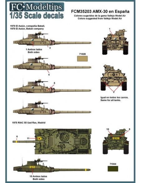 CALCAS AMX-30 EN ESPAÑA 1/35
