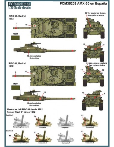 CALCAS AMX-30 EN ESPAÑA 1/35
