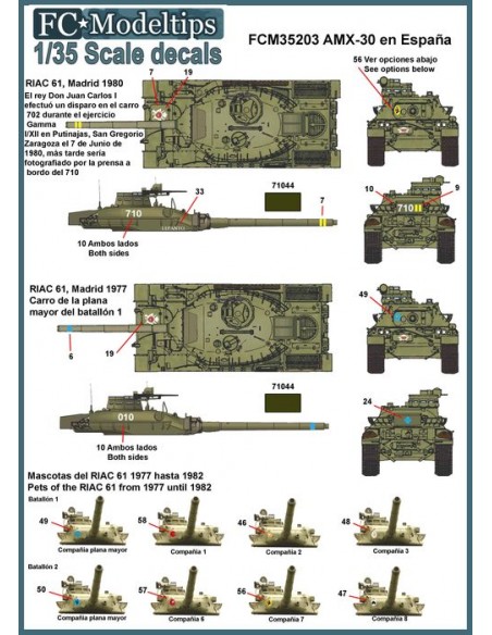 CALCAS AMX-30 EN ESPAÑA 1/35