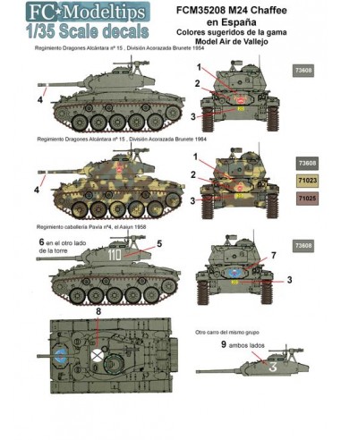 CALCAS M24 CHAFEE EN ESPAÑA 1/35