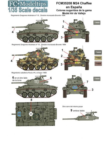 CALCAS M24 CHAFEE EN ESPAÑA 1/35