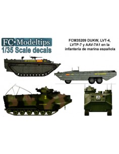 CALCAS VEHÍCULOS DE DESEMBARCO DE LA MARINA ESPAÑOLA 1/35
