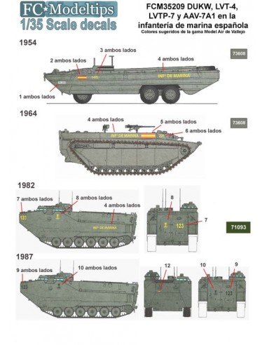 CALCAS VEHÍCULOS DE DESEMBARCO DE LA MARINA...