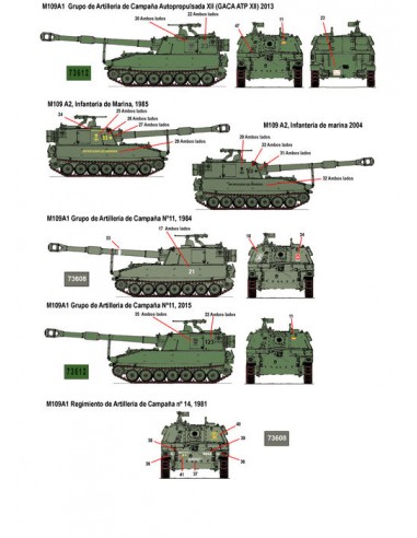 CALCAS M108 Y M109 EN ESPAÑA 1/35