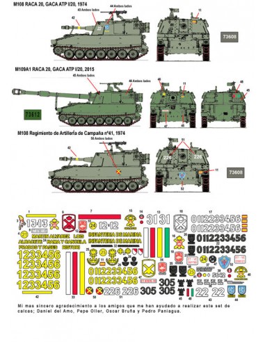 CALCAS M108 Y M109 EN ESPAÑA 1/35